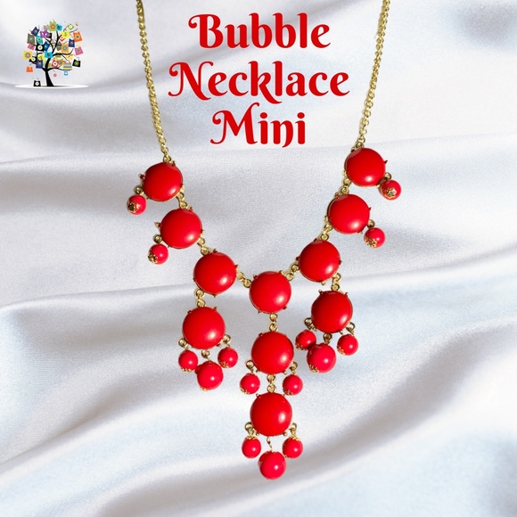 Jewelry - Bubble Necklace Mini Sized Red